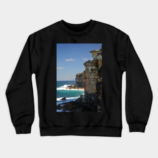 Pacific Ocean Cliffs At Providential Point Lookout NSW Crewneck Sweatshirt